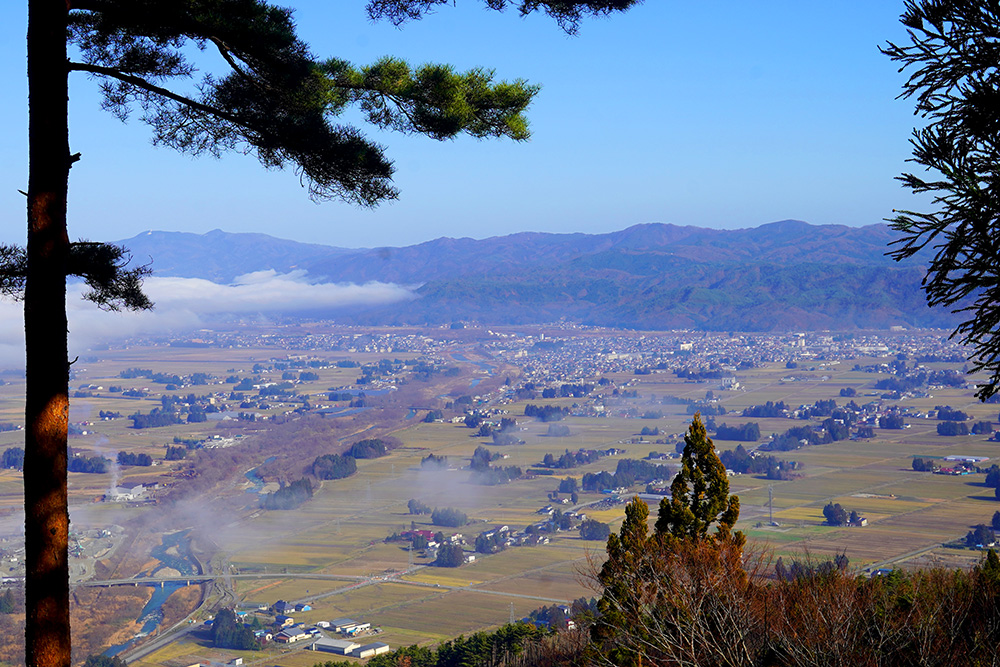 熊野山からの長井市