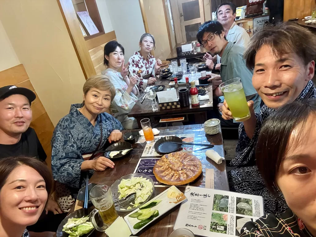 上杉神社米沢納涼水上花火大会二次会「一歩」