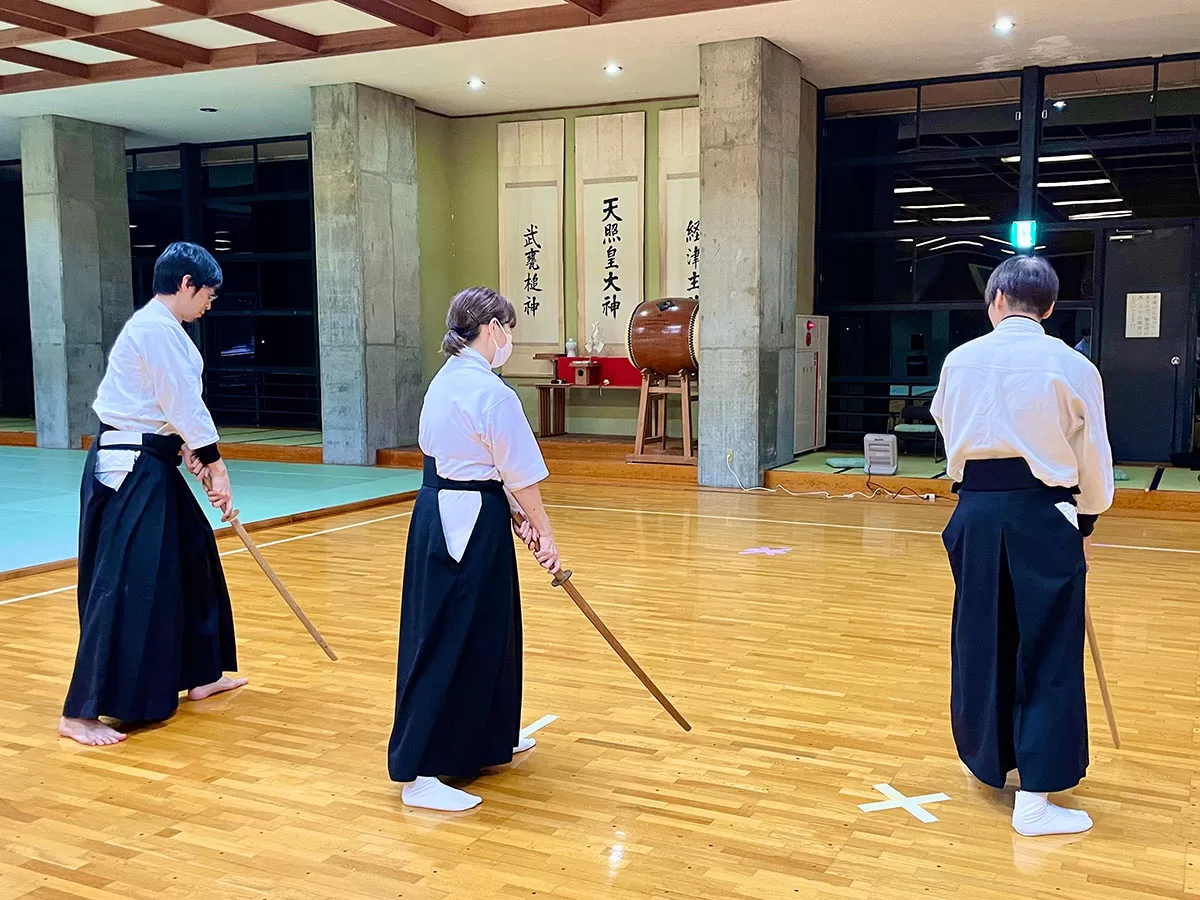 一刀流剣術の素振り稽古