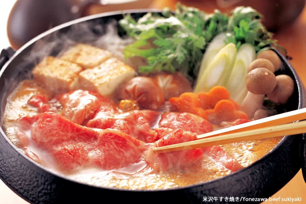 米沢牛すき焼き/Yonezawa beef sukiyaki