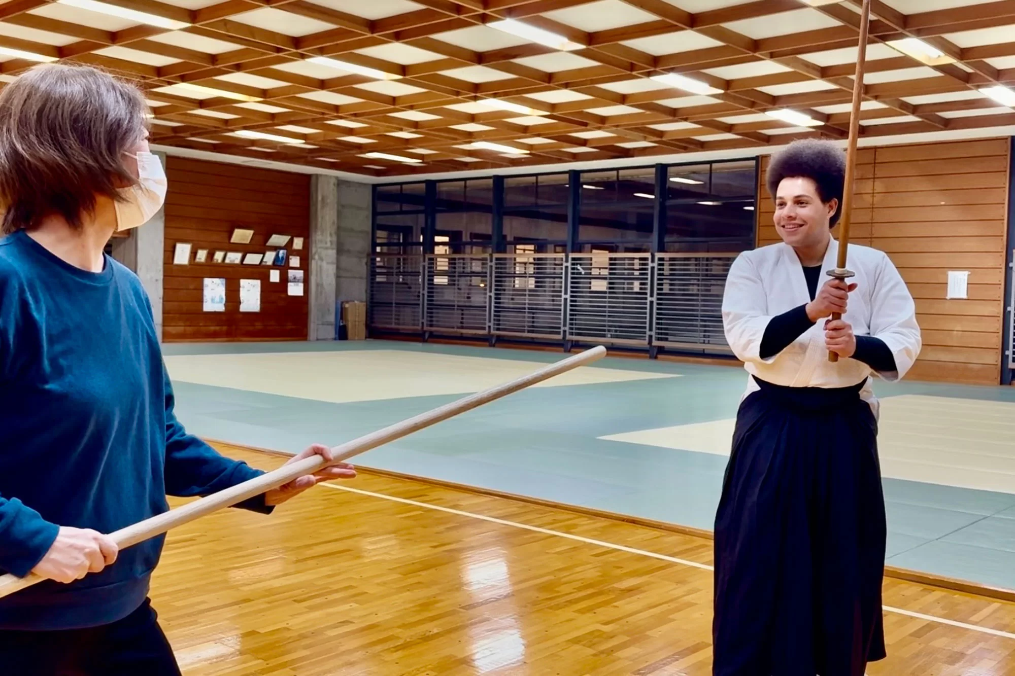 久々に稽古に参加した生徒